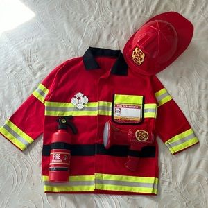 Melissa Doug Fire Chief Role Play Costume Set